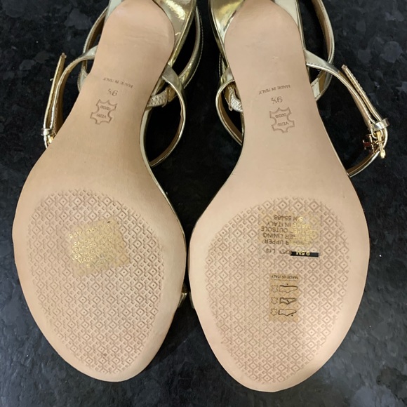 New Tory Burch Penelope gold metallic sandals 9.5 - Picture 4 of 8